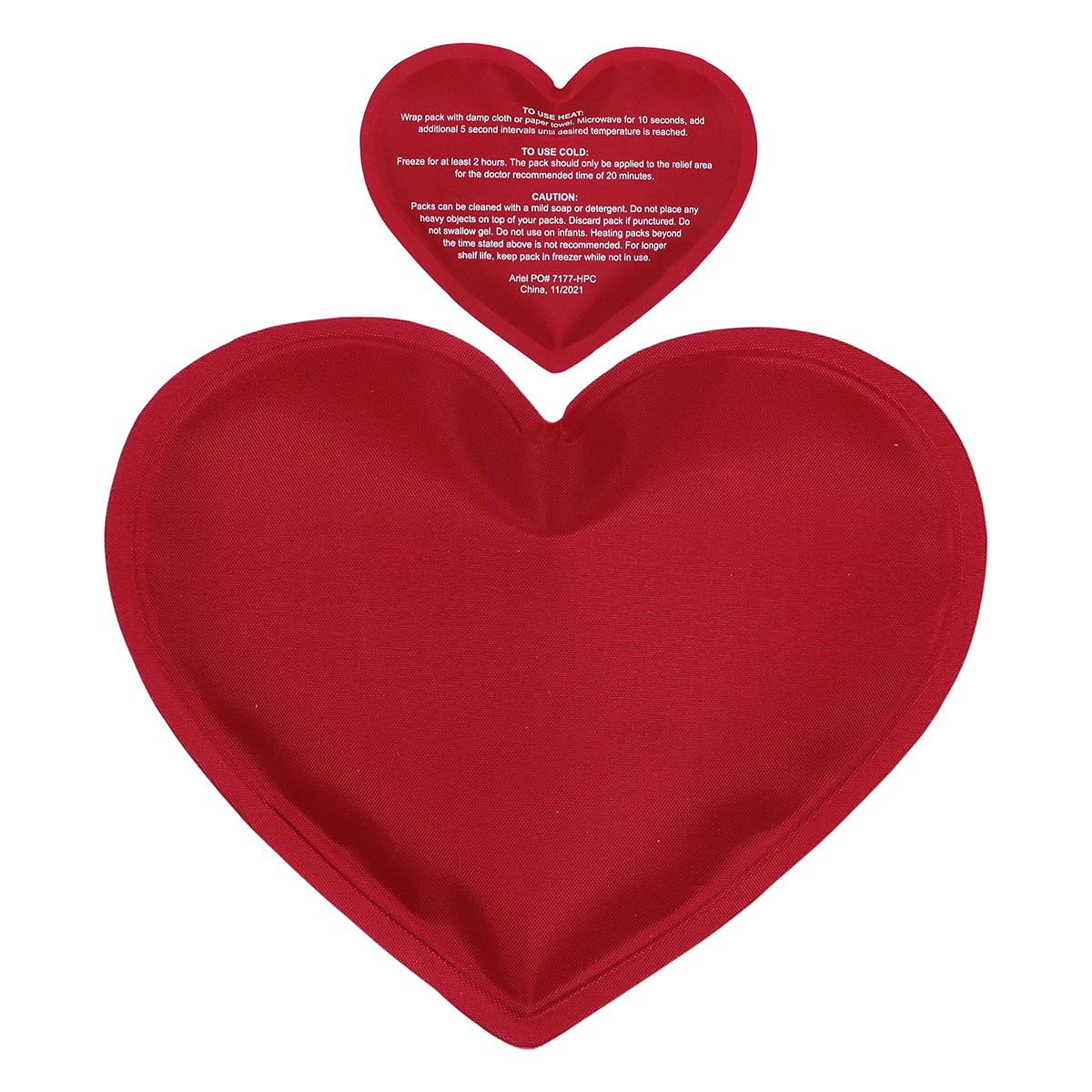 Picture of Heart Nylon-Covered Hot/Cold Pack