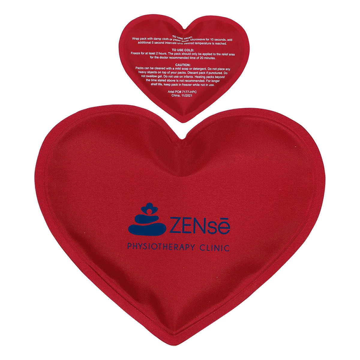 Picture of Heart Nylon-Covered Hot/Cold Pack