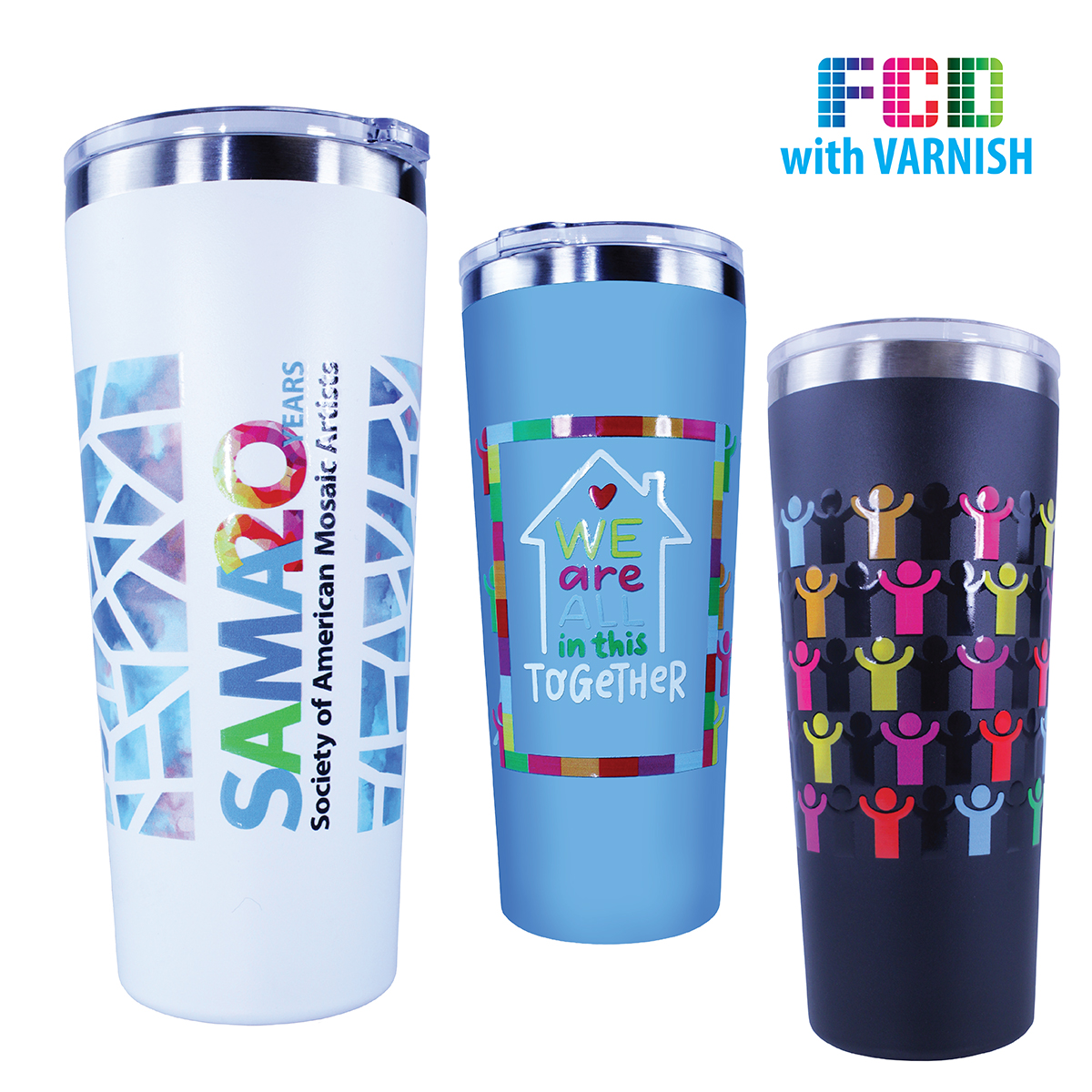 Picture of 22 Oz. Memphis Tumbler w/Slide Lid (Full Color Digital Varnish)