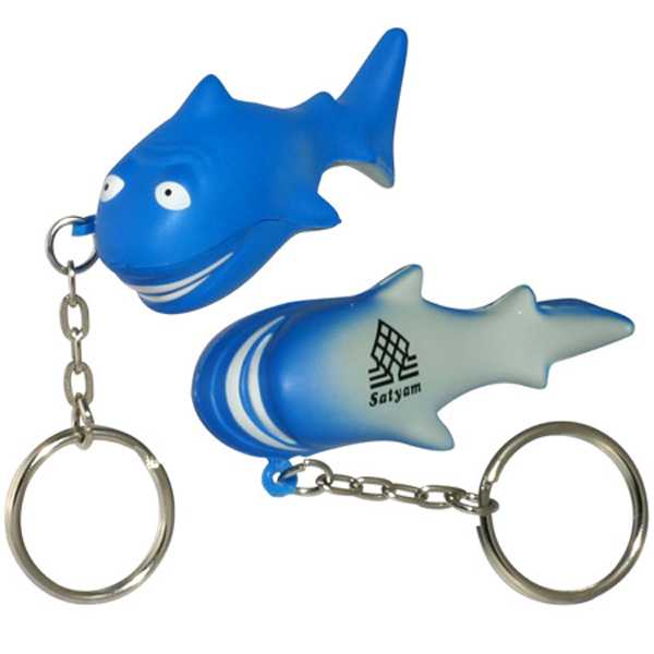Picture of Shark Stress Reliever Key Chain