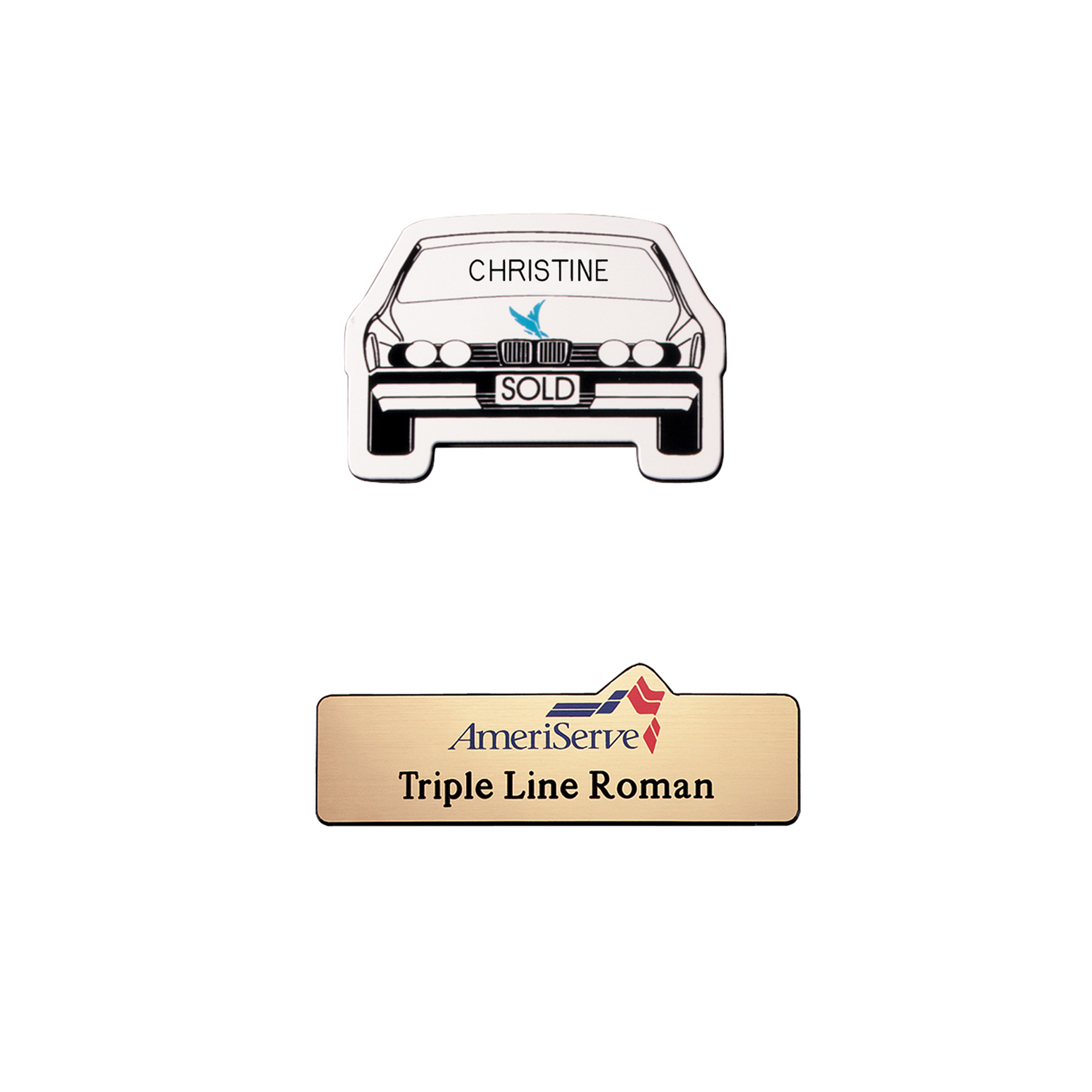 Picture of New Orleans Plastic Name Badge (Custom sized between 0 and 3 sq. in.)