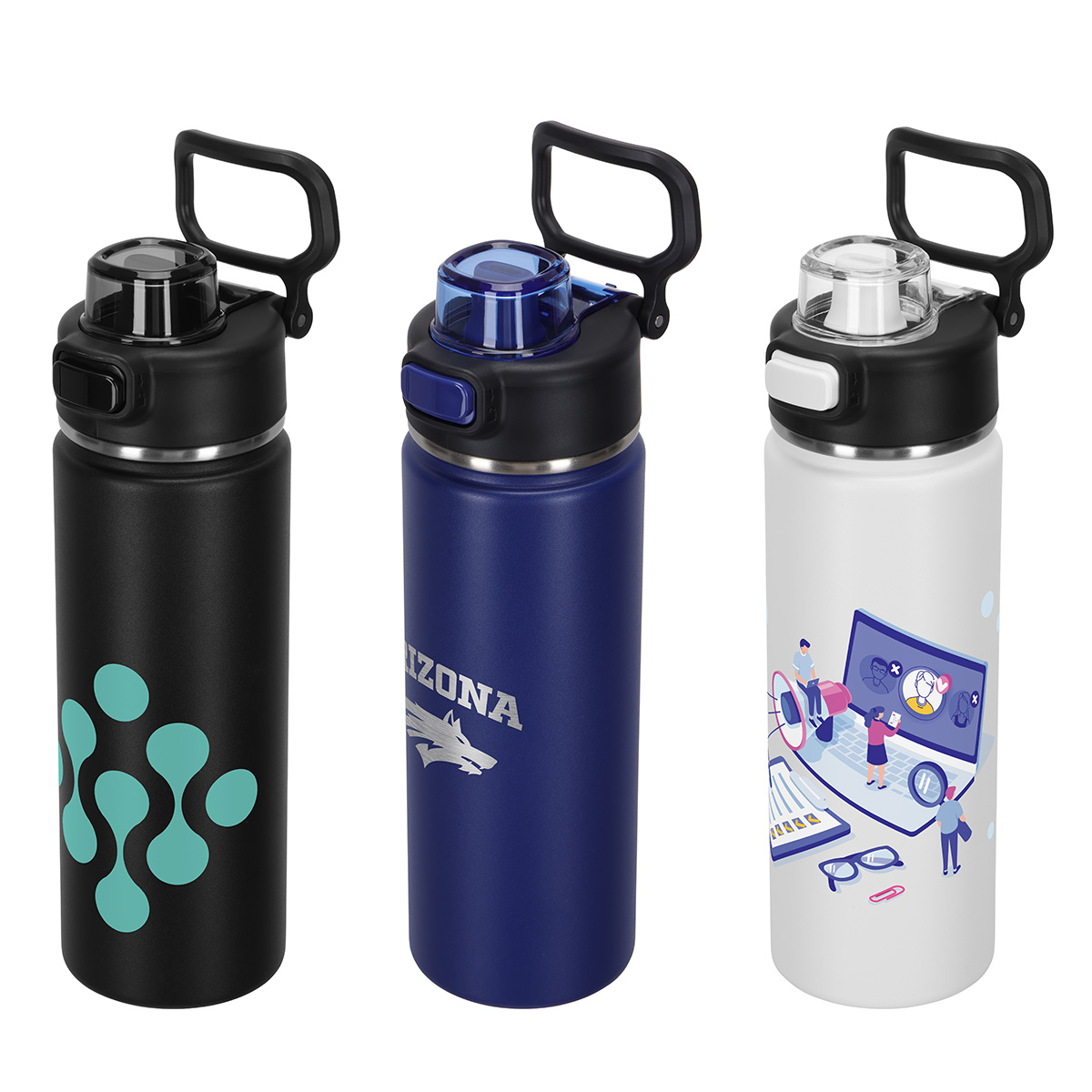 Picture of Austin 20 oz Eco-Friendly Leak-proof Vacuum Bottle w/ Push-Button