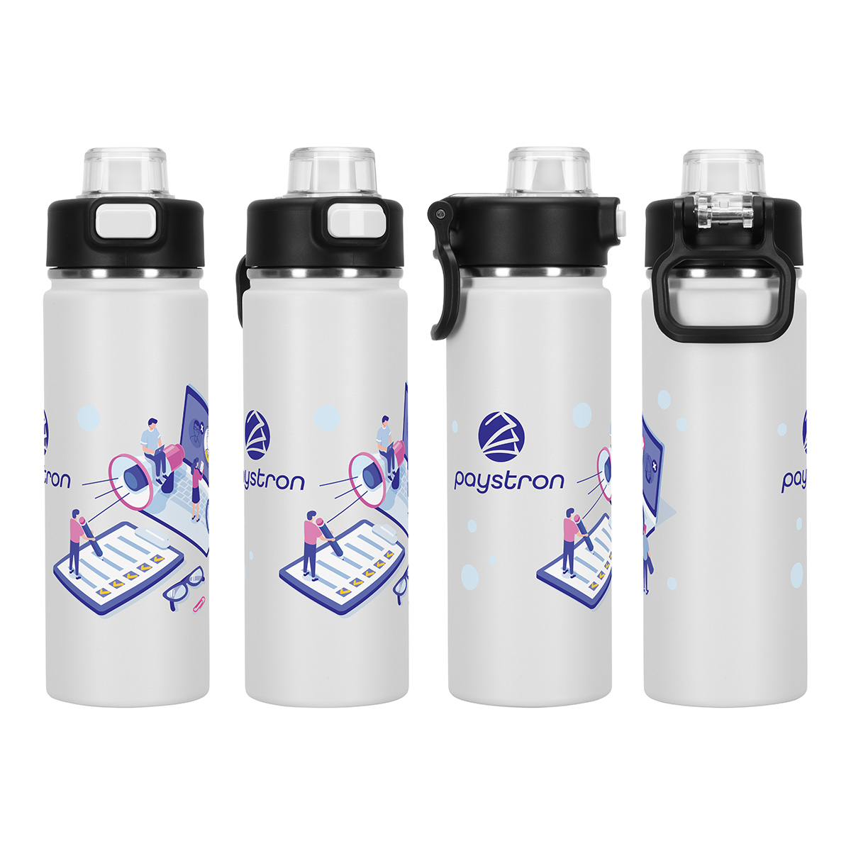 Picture of Austin 20 oz Eco-Friendly Leak-proof Vacuum Bottle w/ Push-Button