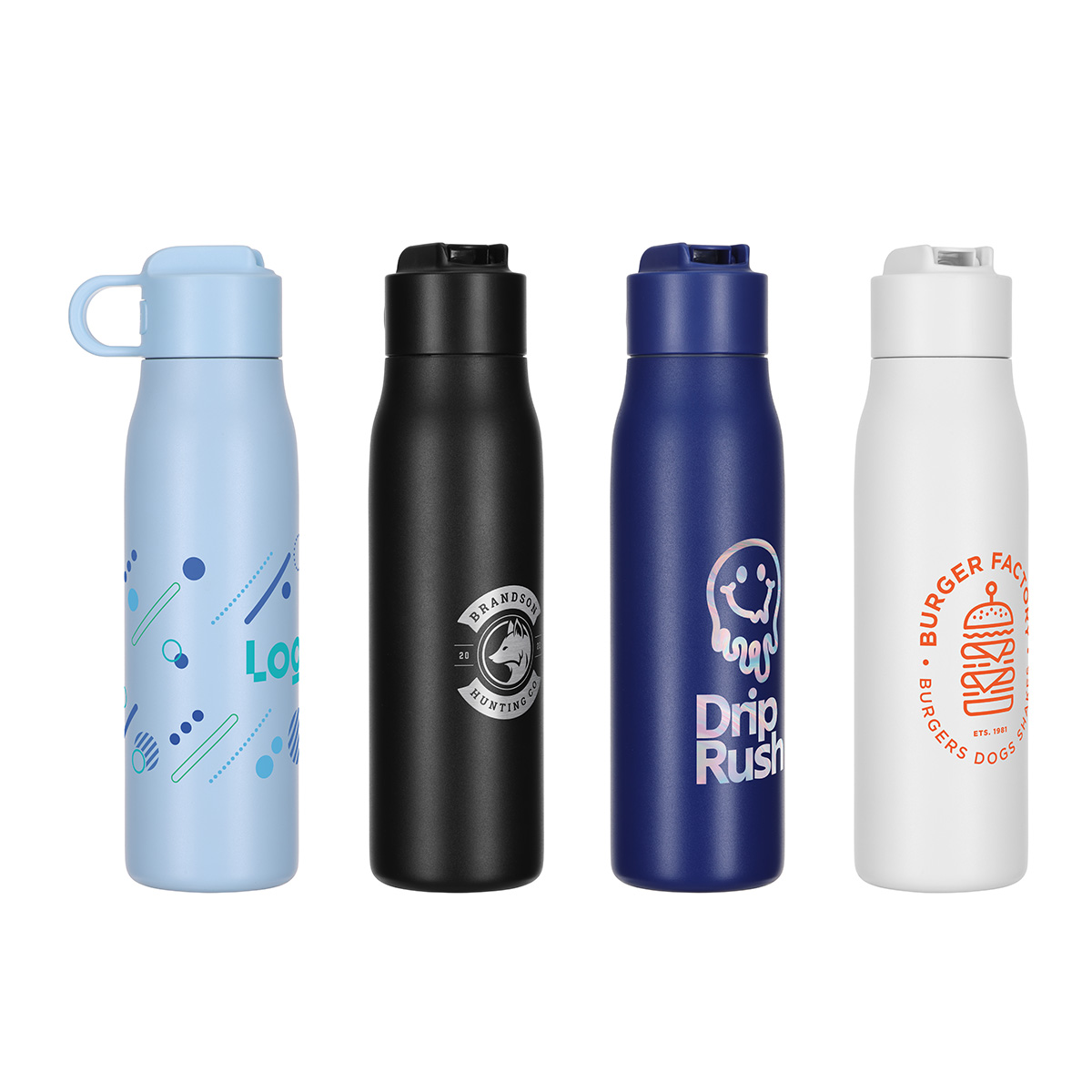 Picture of SENSO® Lakeway 22 oz Eco-Friendly Vacuum Insulated Bottle w/ Push-Button