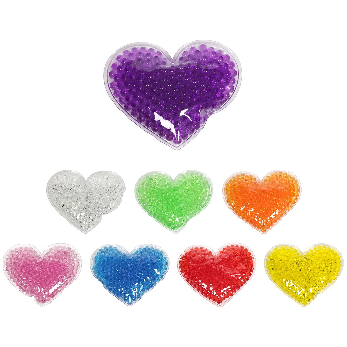 Picture of Full Color Large Heart Aqua Pearls™ Hot/Cold Pack