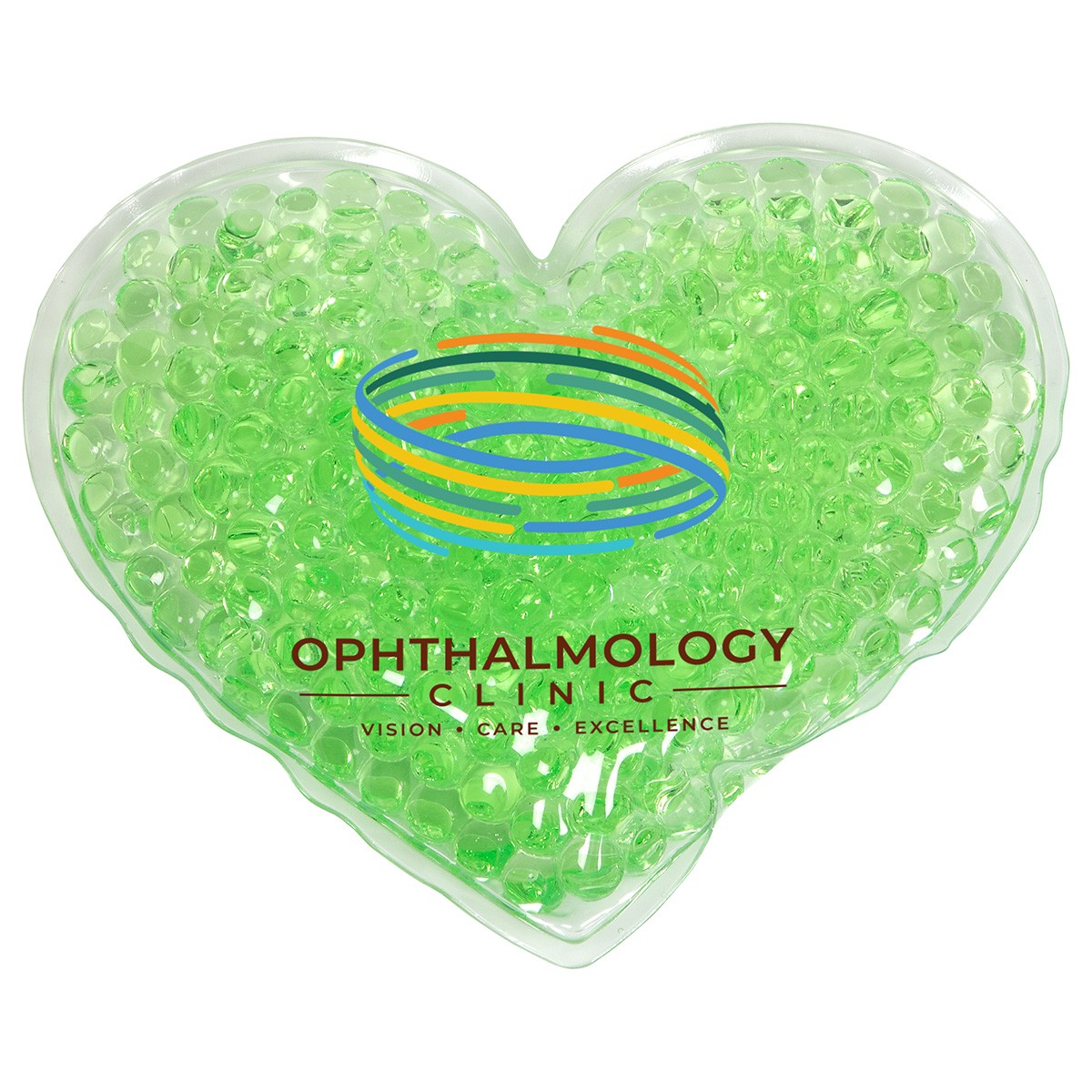 Picture of Full Color Large Heart Aqua Pearls™ Hot/Cold Pack
