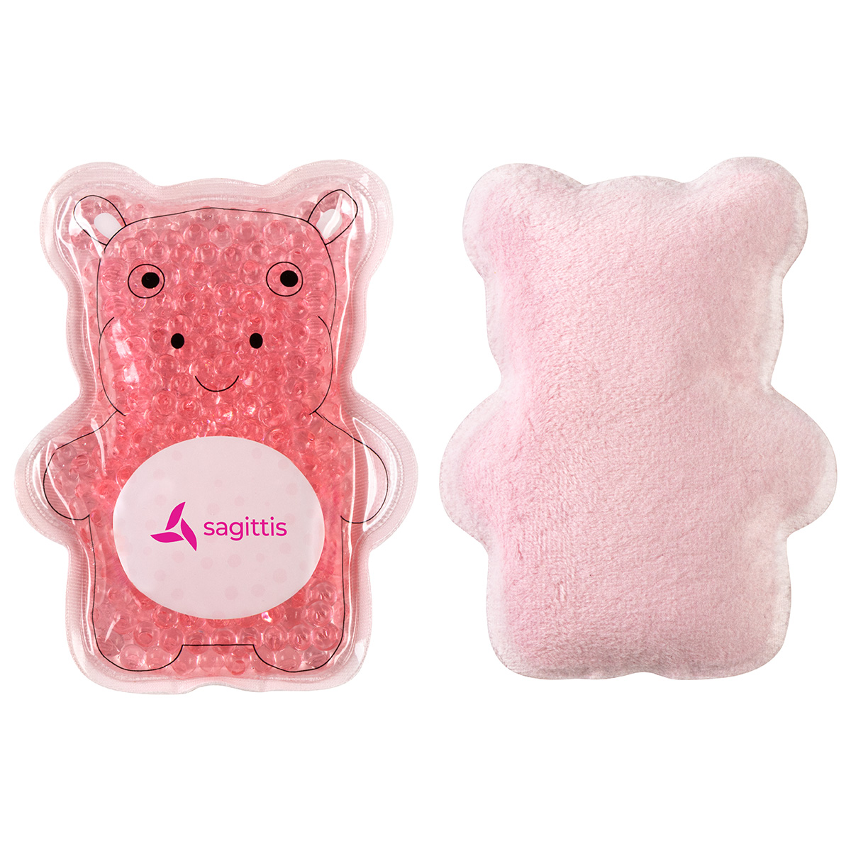 Picture of Plush Hippo Aqua Pearls™ Hot/Cold Pack