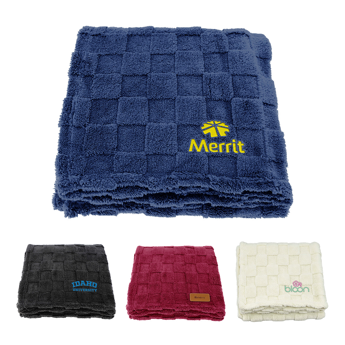 Picture of Riviera Soft-Plush Checkerboard Blanket