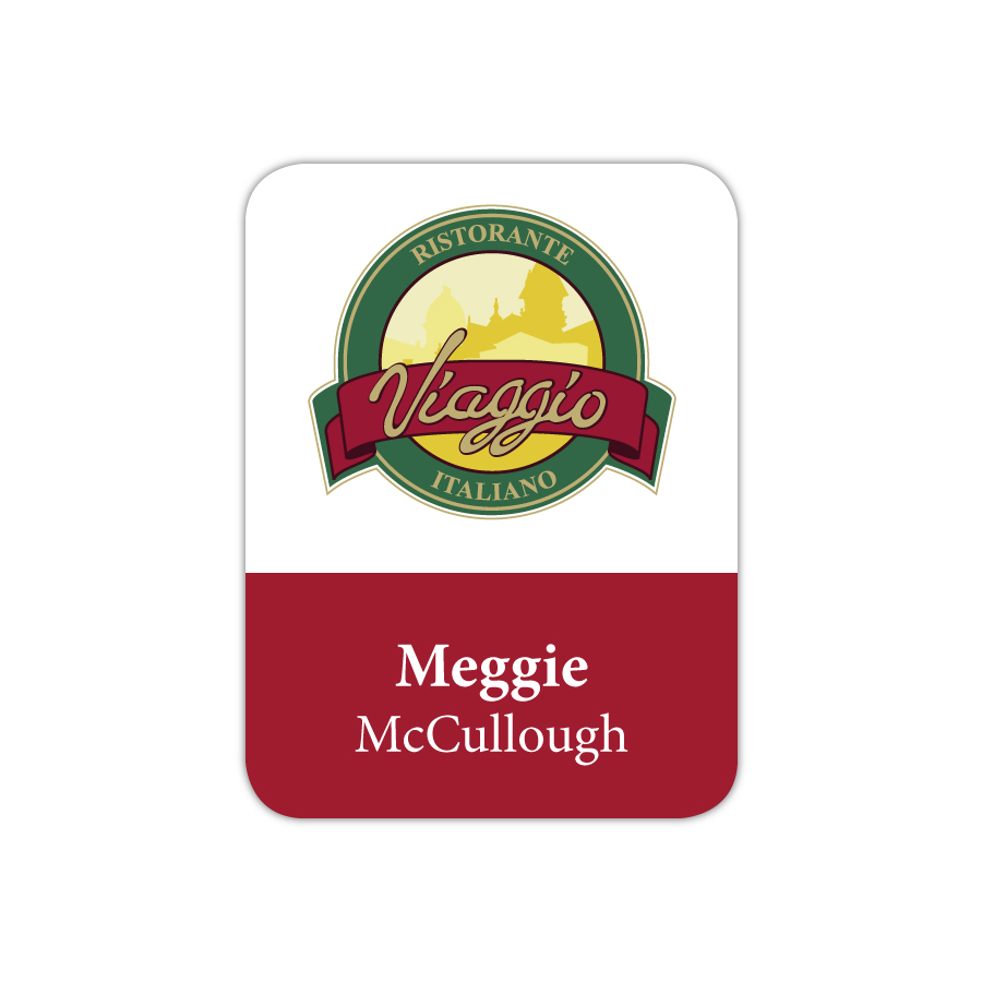 Picture of St. Paul Plastic Name Badge (Custom sized between 3 and 6 sq. in.)