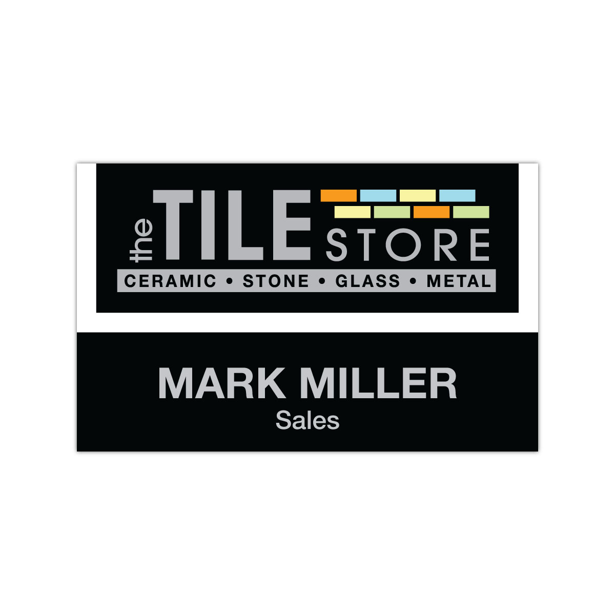 Picture of St. Paul Plastic Name Badge (Custom sized between 6 and 9 sq. in.)