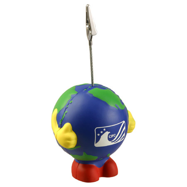 Picture of Earthball Man Stress Reliever Memo Holder