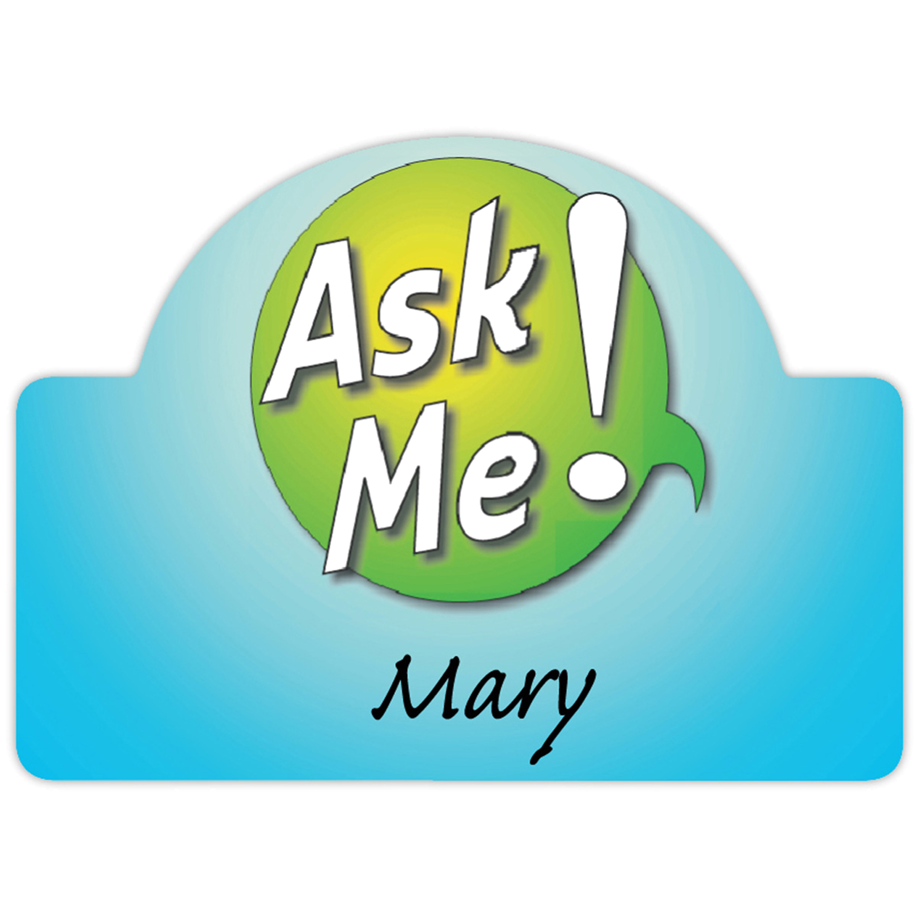 Picture of Value Reusable Name Badge: 2-3/4" X 2"