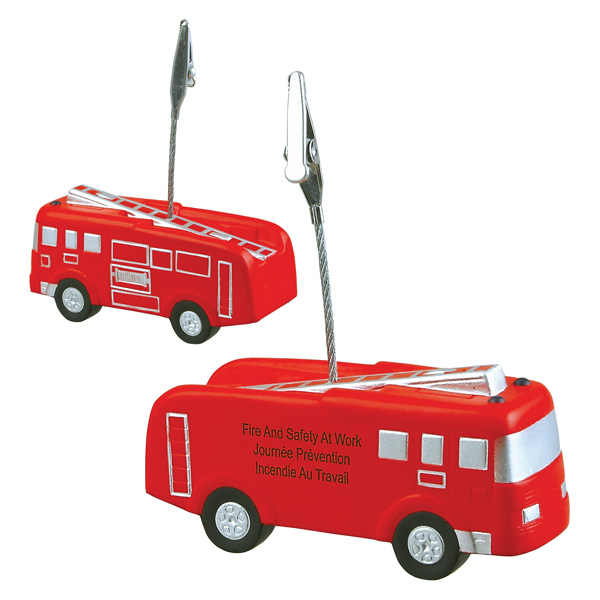 Picture of Fire Truck Stress Reliever Memo Holder