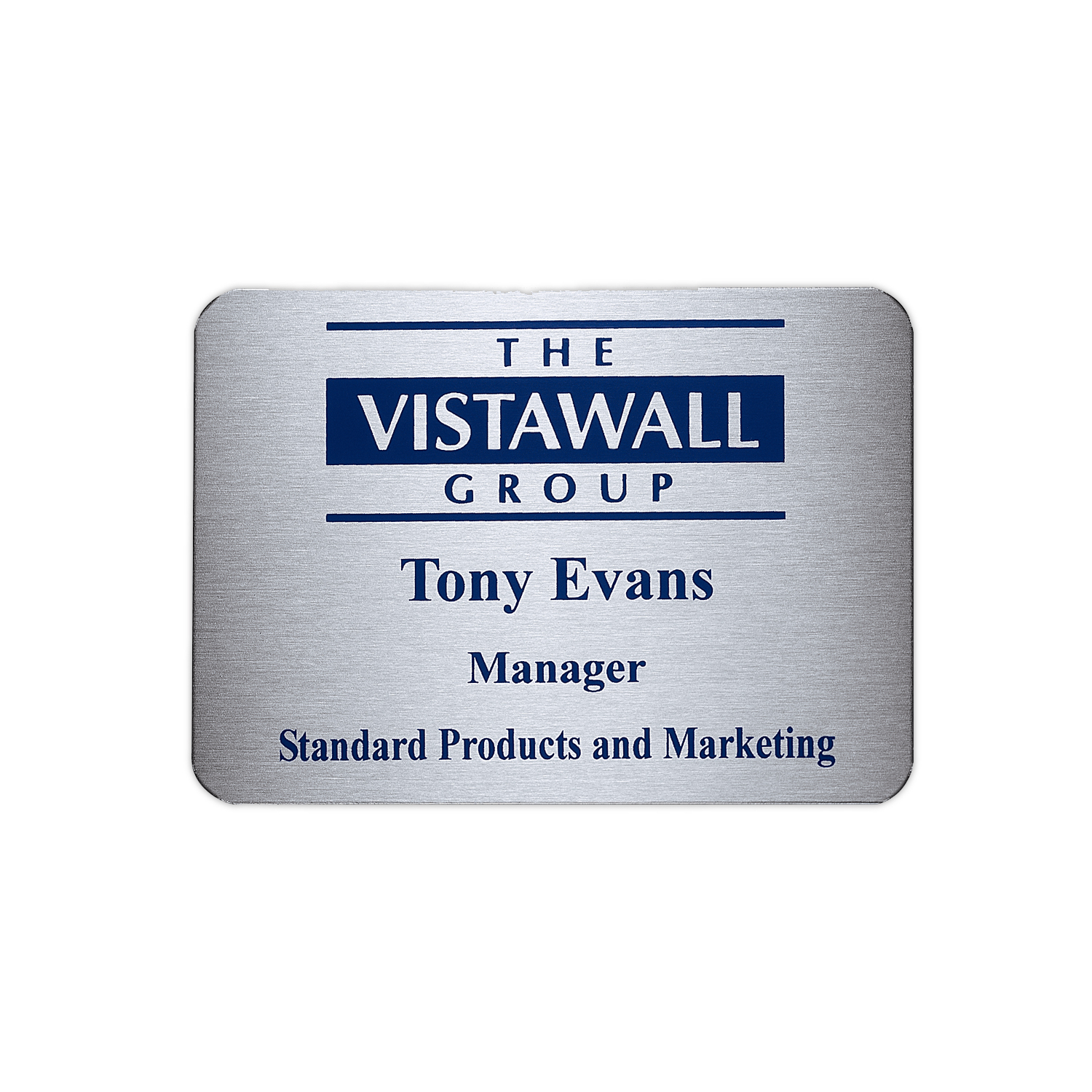 Picture of Aspen Metal Name Badge (Custom sized between 6 and 9 sq. in.)