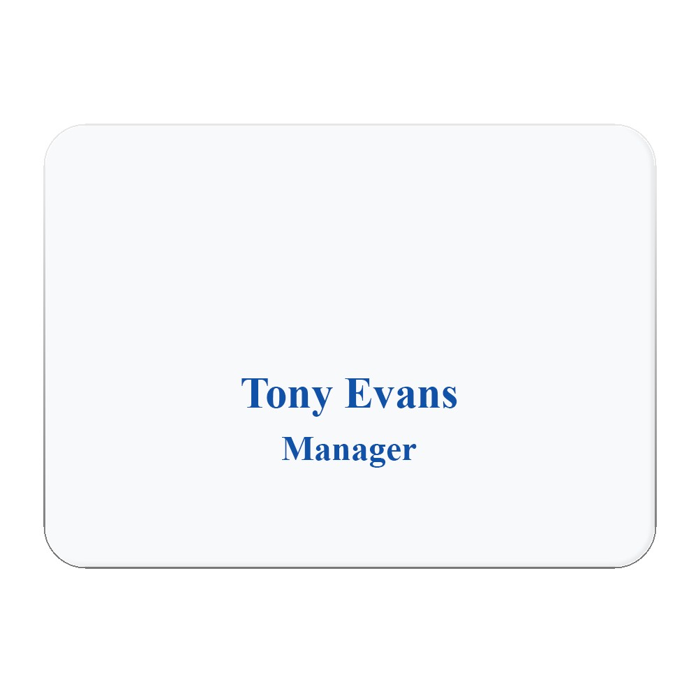 Picture of Aspen Metal Name Badge (Custom sized between 6 and 9 sq. in.)