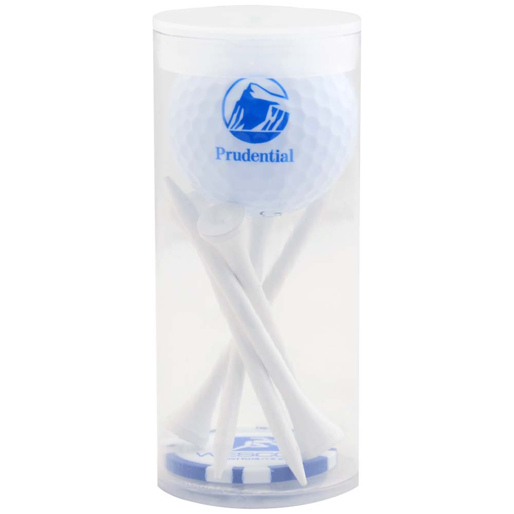 Picture of 1 Ball 5 Tee Tube w/Poker Chip Ball Marker