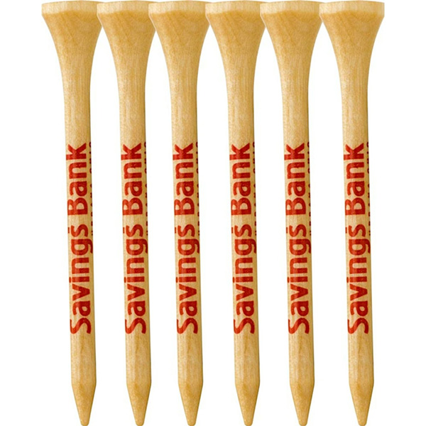 Picture of 6 Pack of Wood Golf Tees 2-3/4"