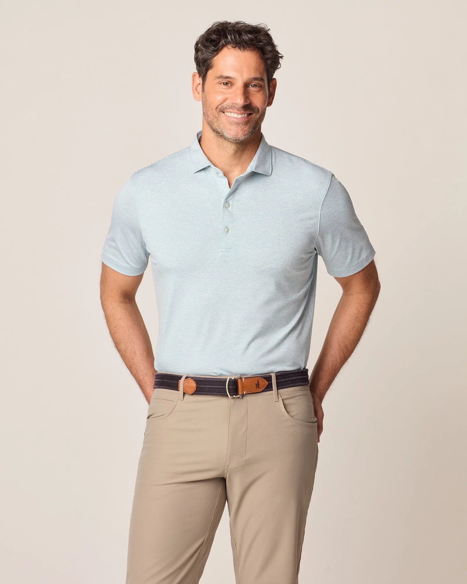 Picture of Johnnie-O Men's Prep-Formance Lyndon Striped Jersey Polo