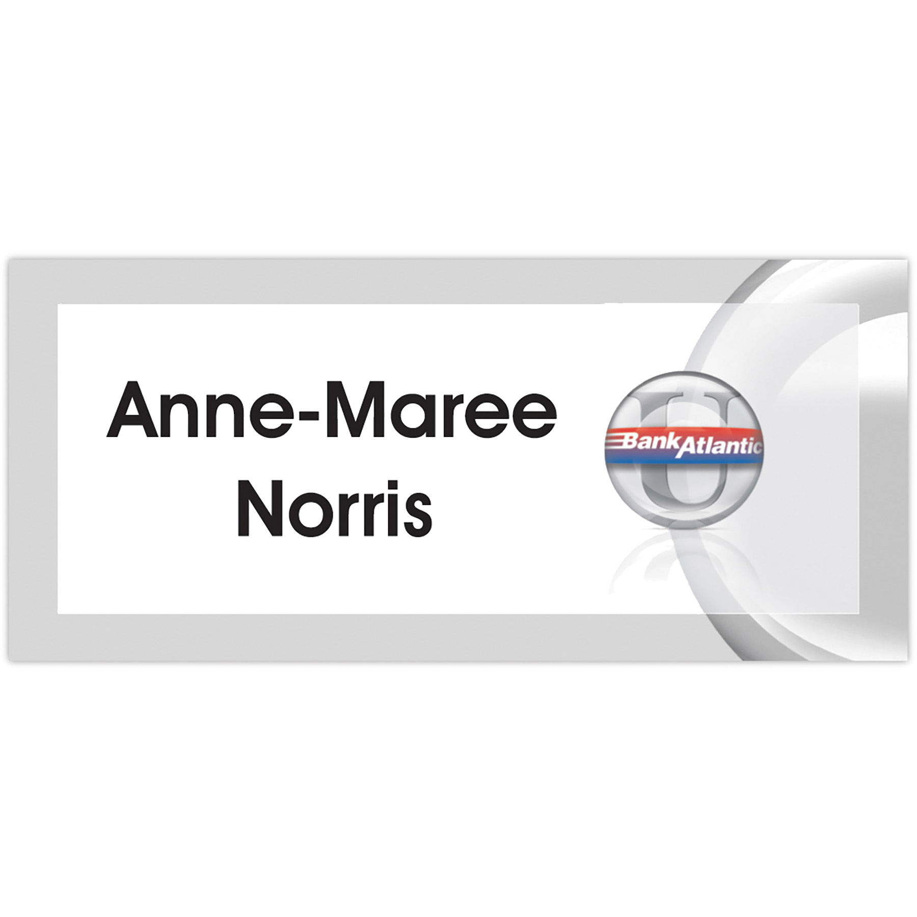 Picture of Fort Worth Plastic Name Badge: 3-6 Sq In