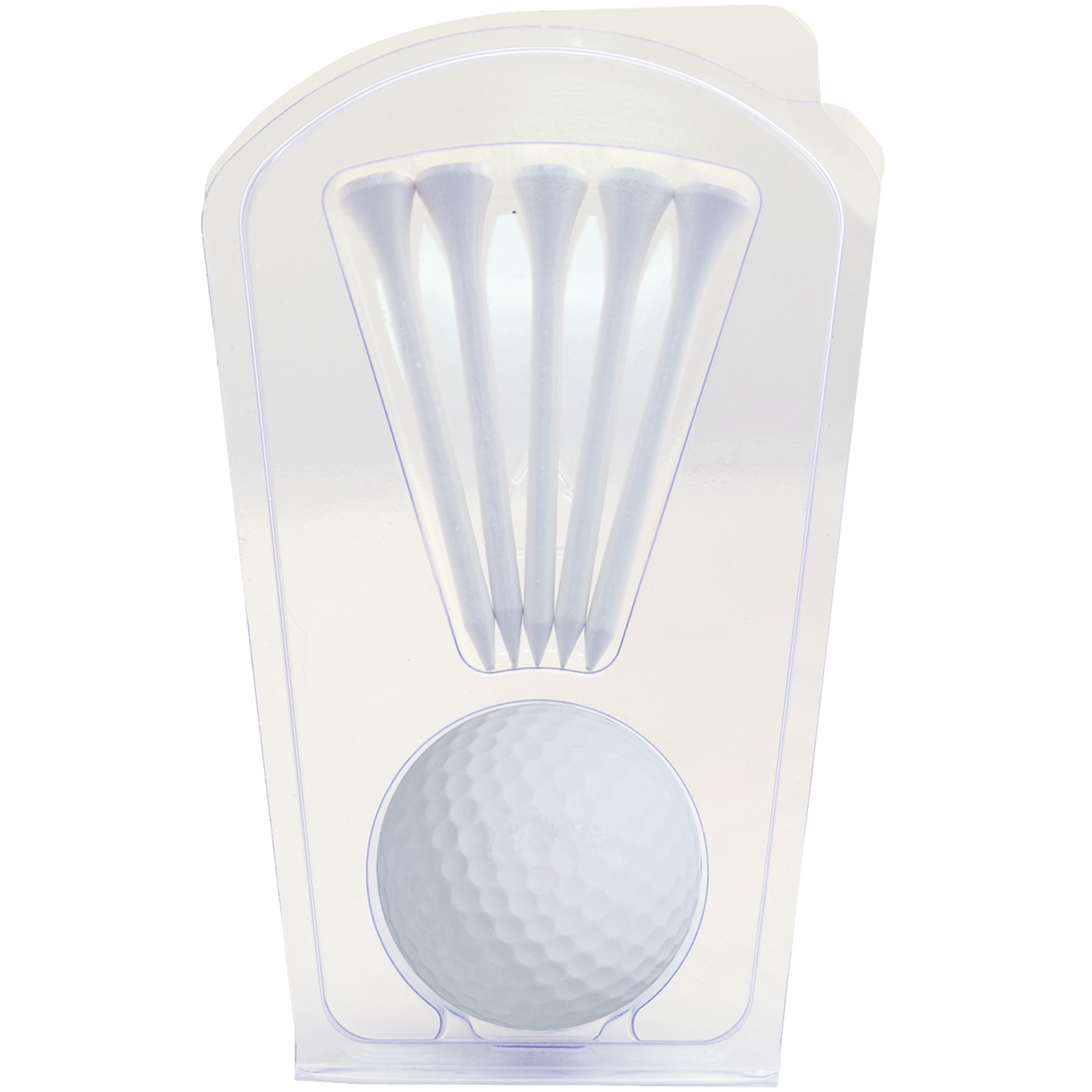 Picture of Golf Ball Clamshell with Five Golf Tees