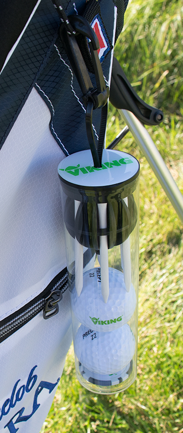 Picture of CaddyCap Golf Ball & Golf Tee Holder with Poker Chip Tube