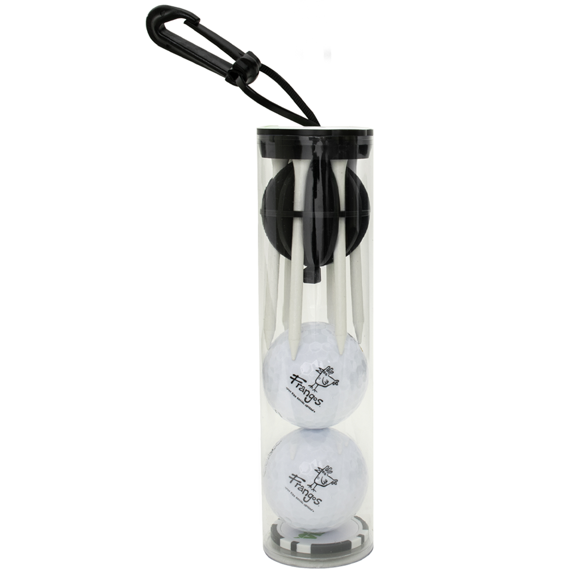 Picture of CaddyCap Golf Ball & Golf Tee Holder with Poker Chip Tube