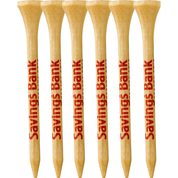 Picture of 6 Pack of Wood Golf Tees