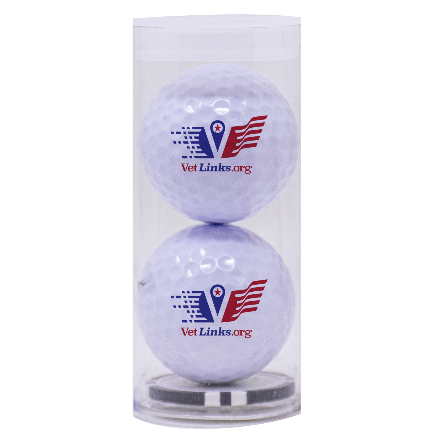Picture of Golf Ball Tube with Poker Chip Ball Marker