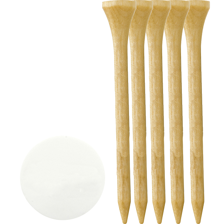 Picture of 5 Wood Golf Tees and Ball Marker