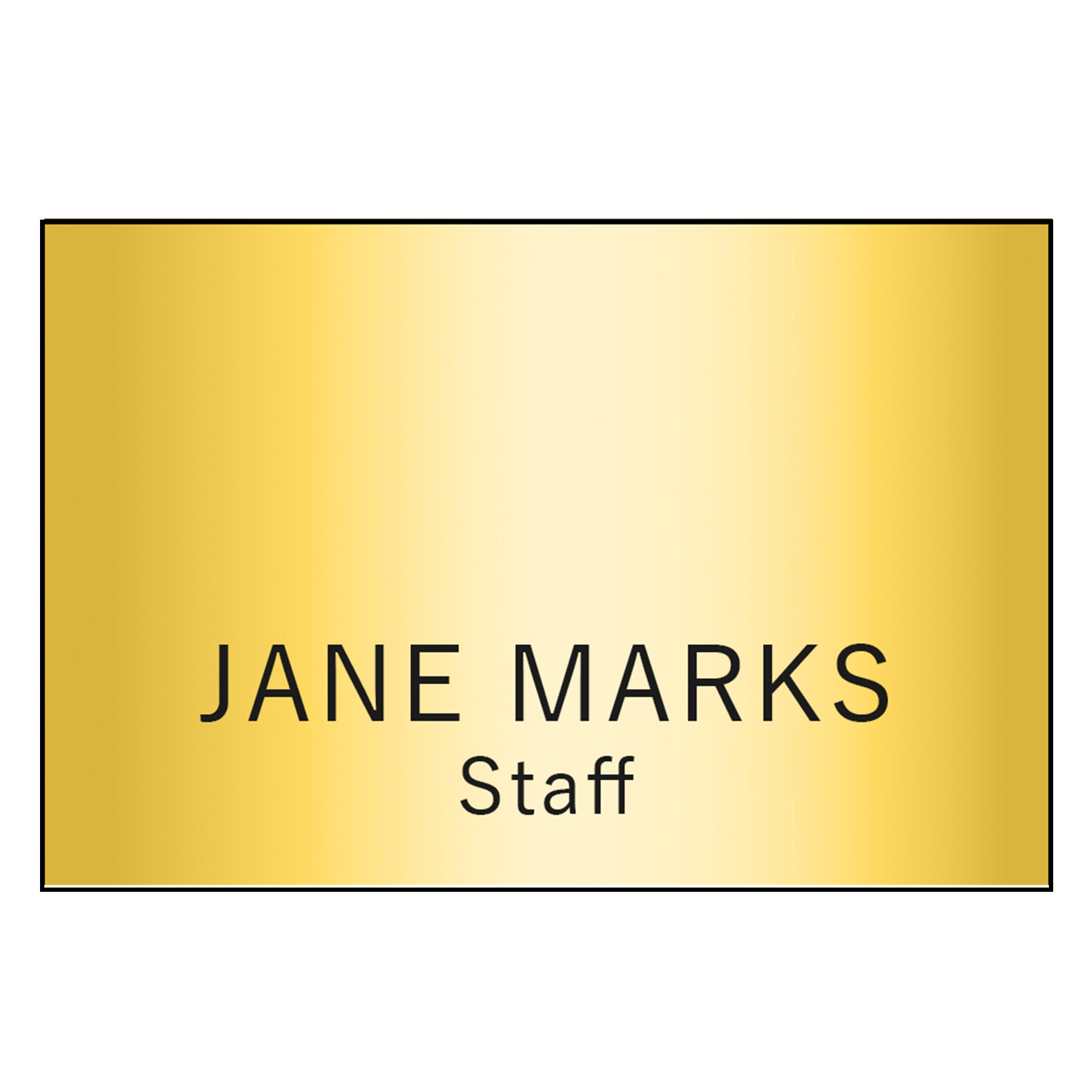 Picture of Hollywood Plastic Name Badge (Standard Size 2" x 3")