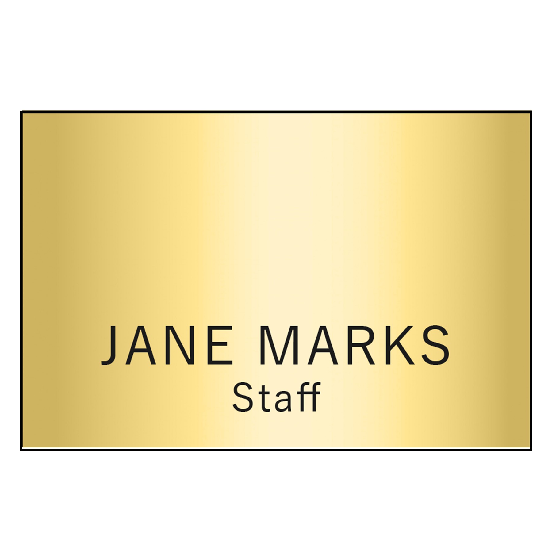 Picture of Hollywood Plastic Name Badge (Standard Size 2" x 3")