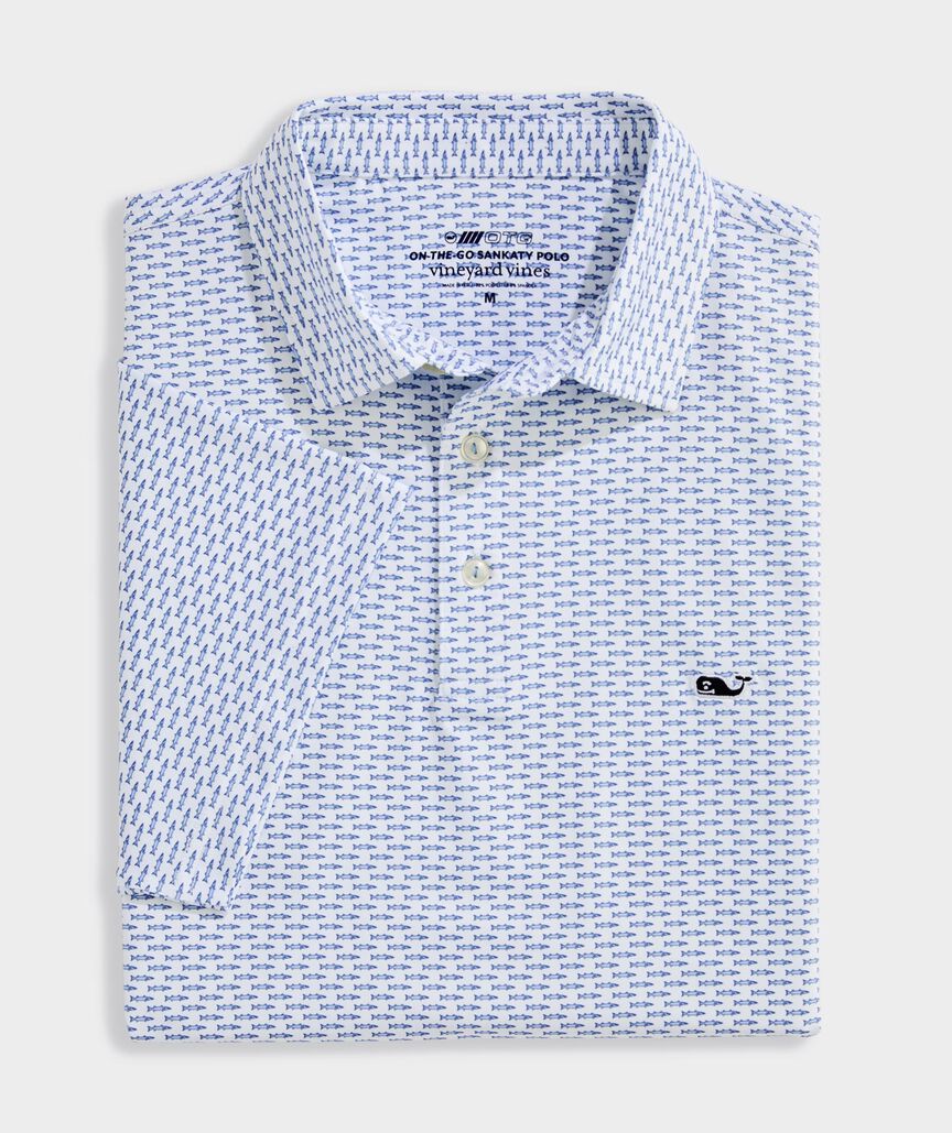 Picture of Vineyard Vines Men's Golf Printed Sankaty Performance Polo