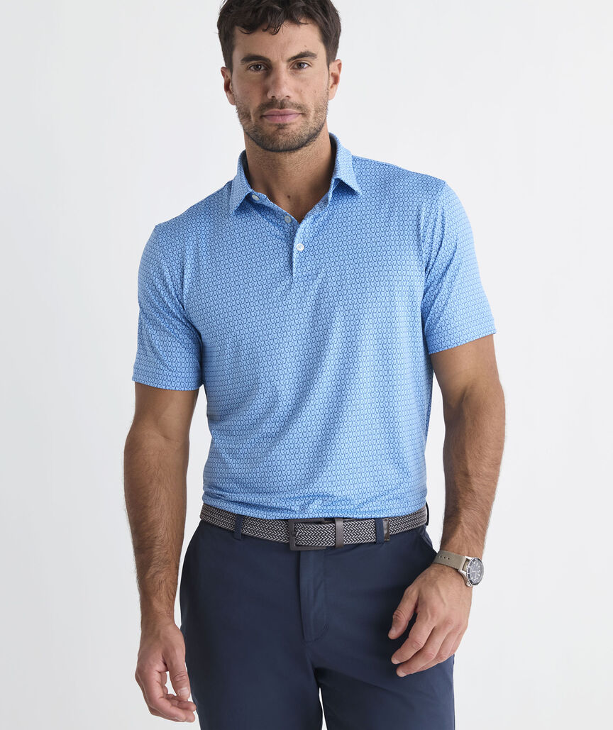 Picture of Vineyard Vines Men's Golf Printed Sankaty Performance Polo