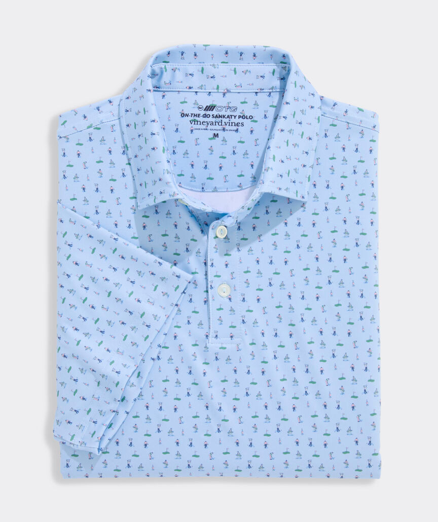 Picture of Vineyard Vines Men's Golf Printed Sankaty Performance Polo