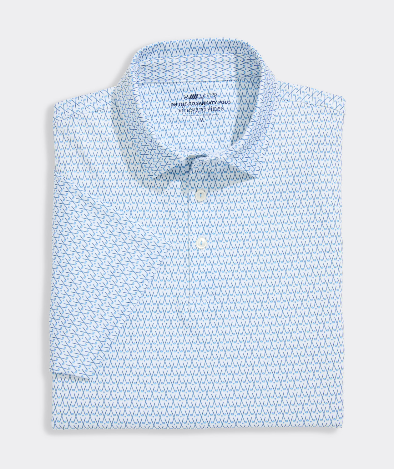 Picture of Vineyard Vines Men's Golf Printed Sankaty Performance Polo