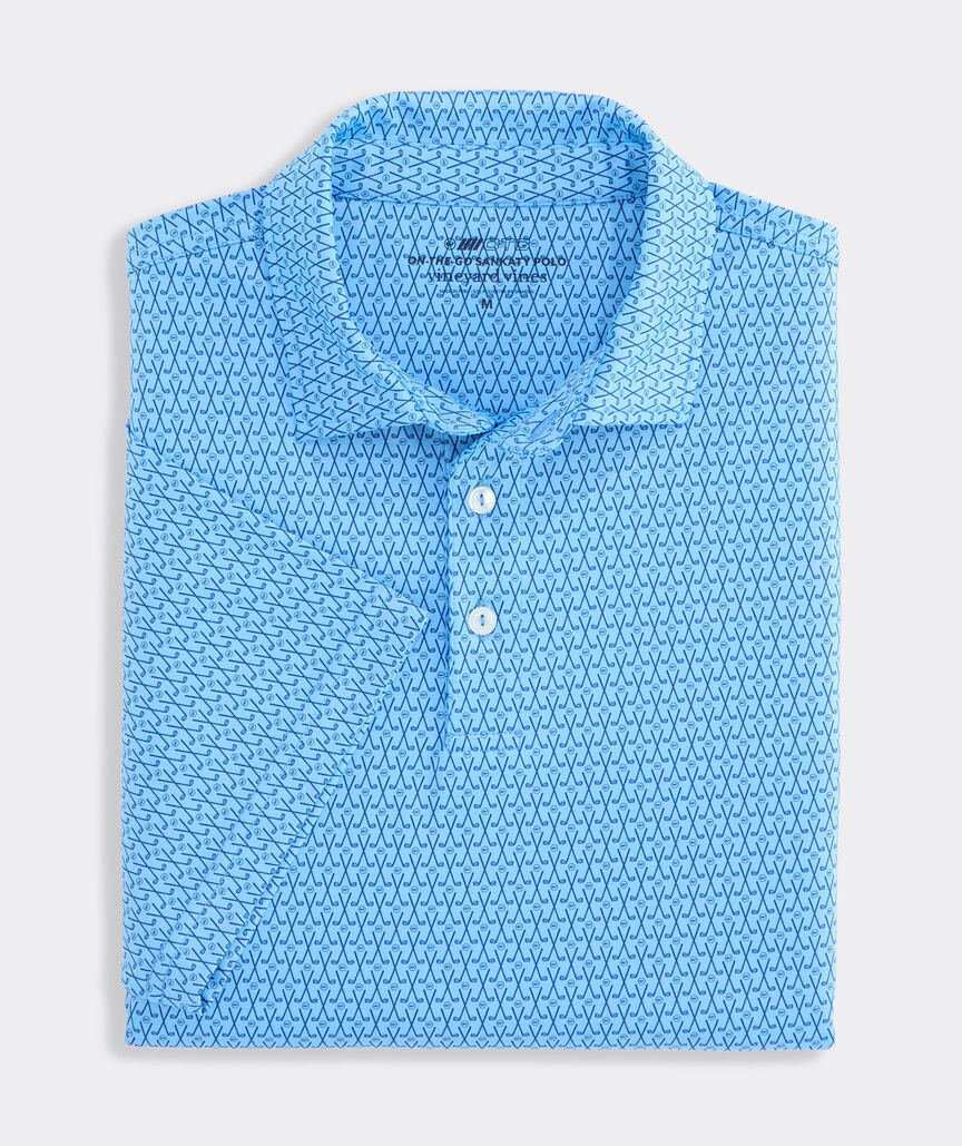 Picture of Vineyard Vines Men's Golf Printed Sankaty Performance Polo