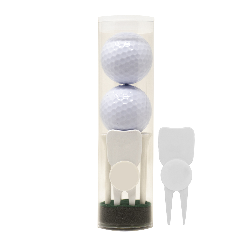 Picture of Golf Ball Tube with Divot Tool & Tees