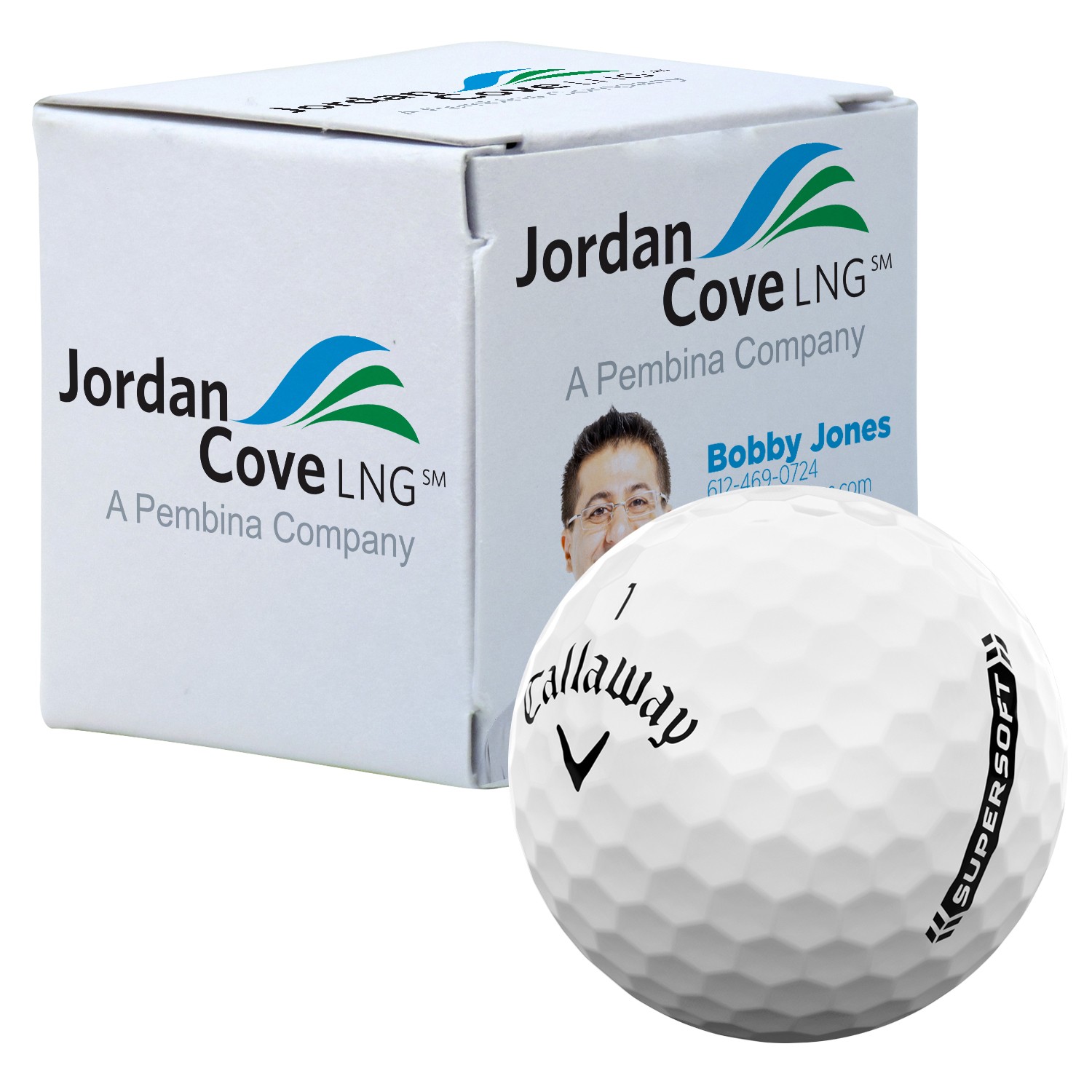 Picture of Callaway SuperSoft Golf Ball in Custom One Ball Box