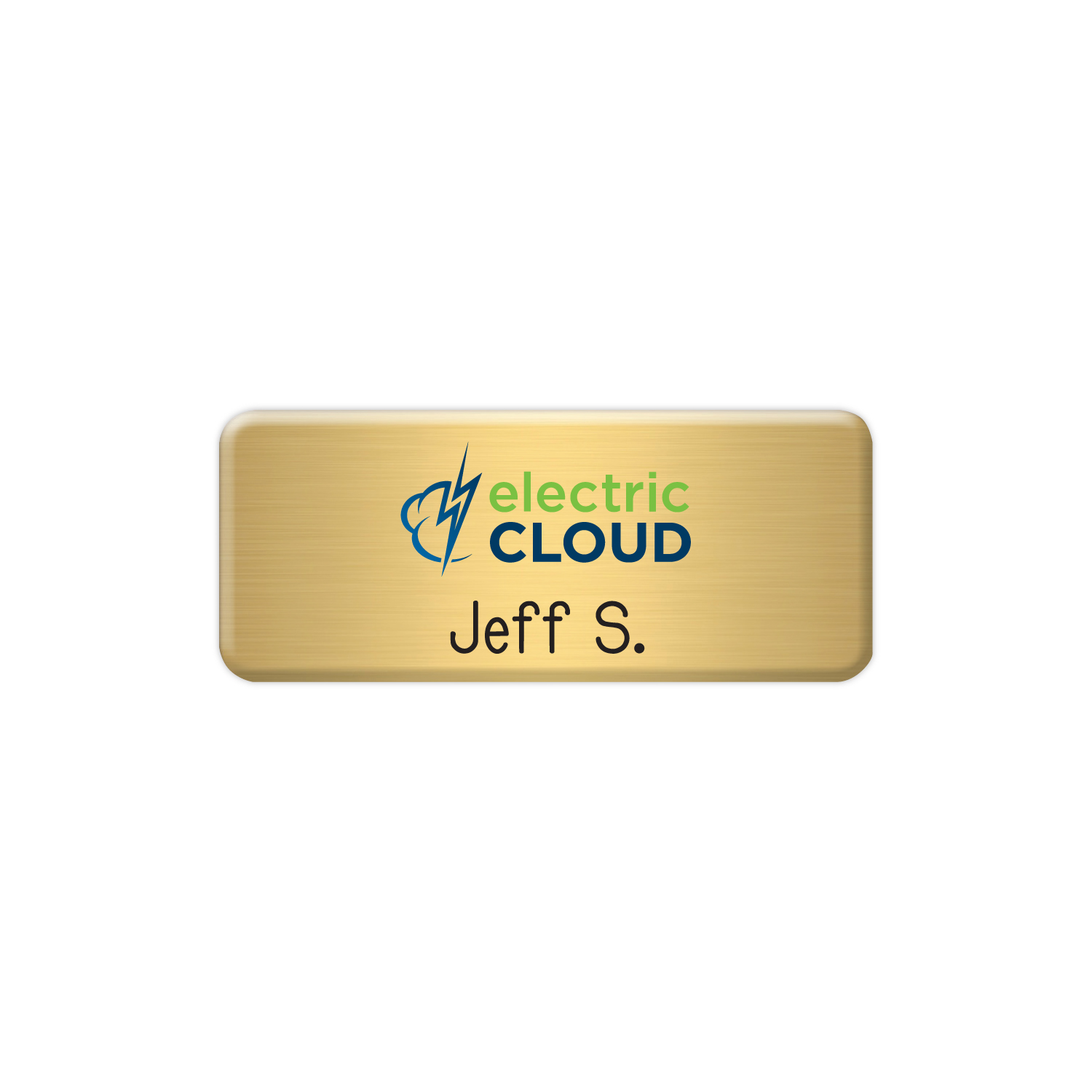 Picture of New York Standard Metal Name Badge (Standard Size 1-1/4" x 3")