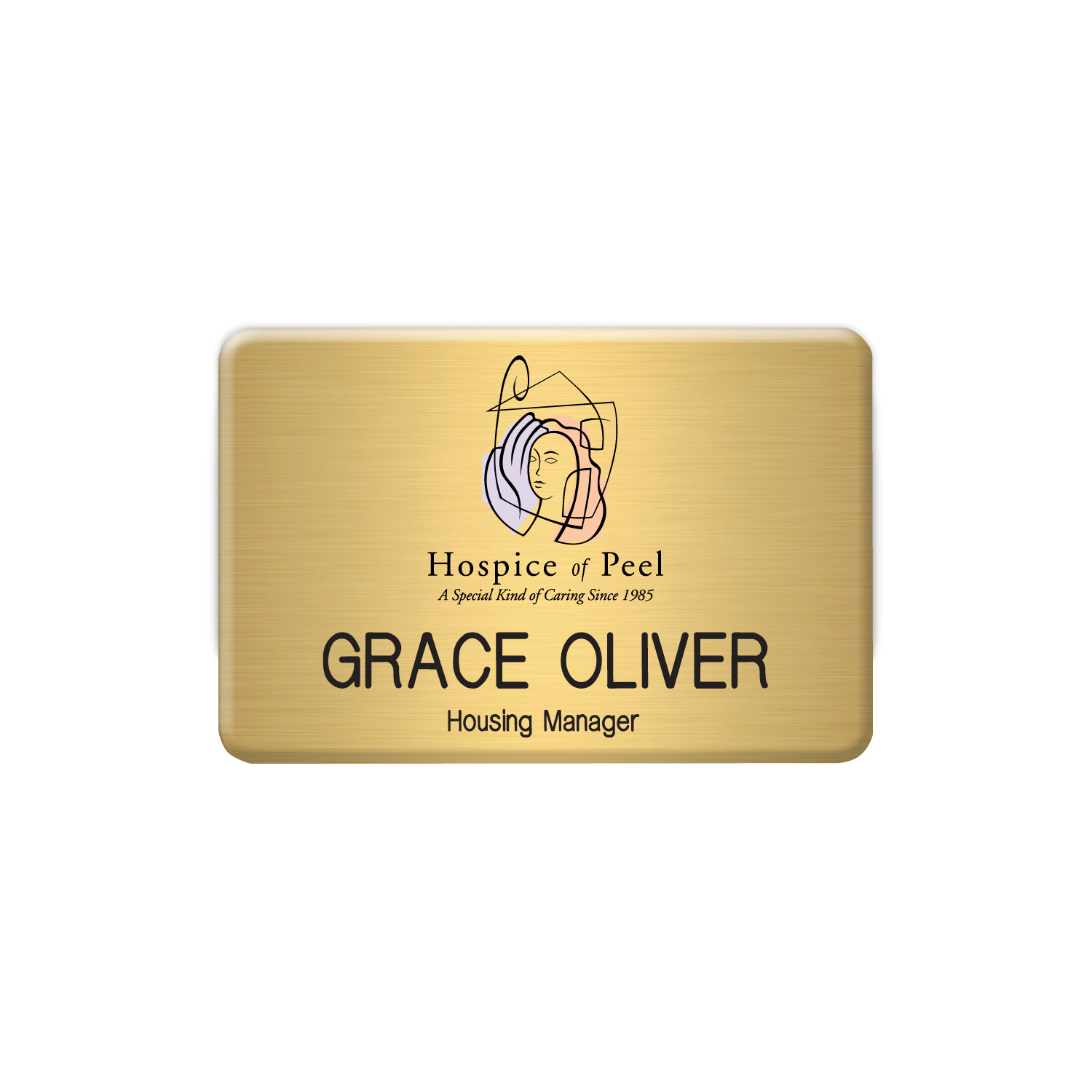 Picture of New York Standard Metal Name Badge (Standard Size 2" x 3")