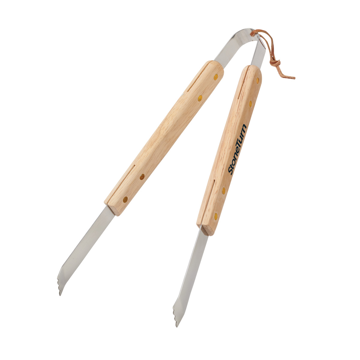 Picture of Deluxe Wood Handle BBQ Tongs