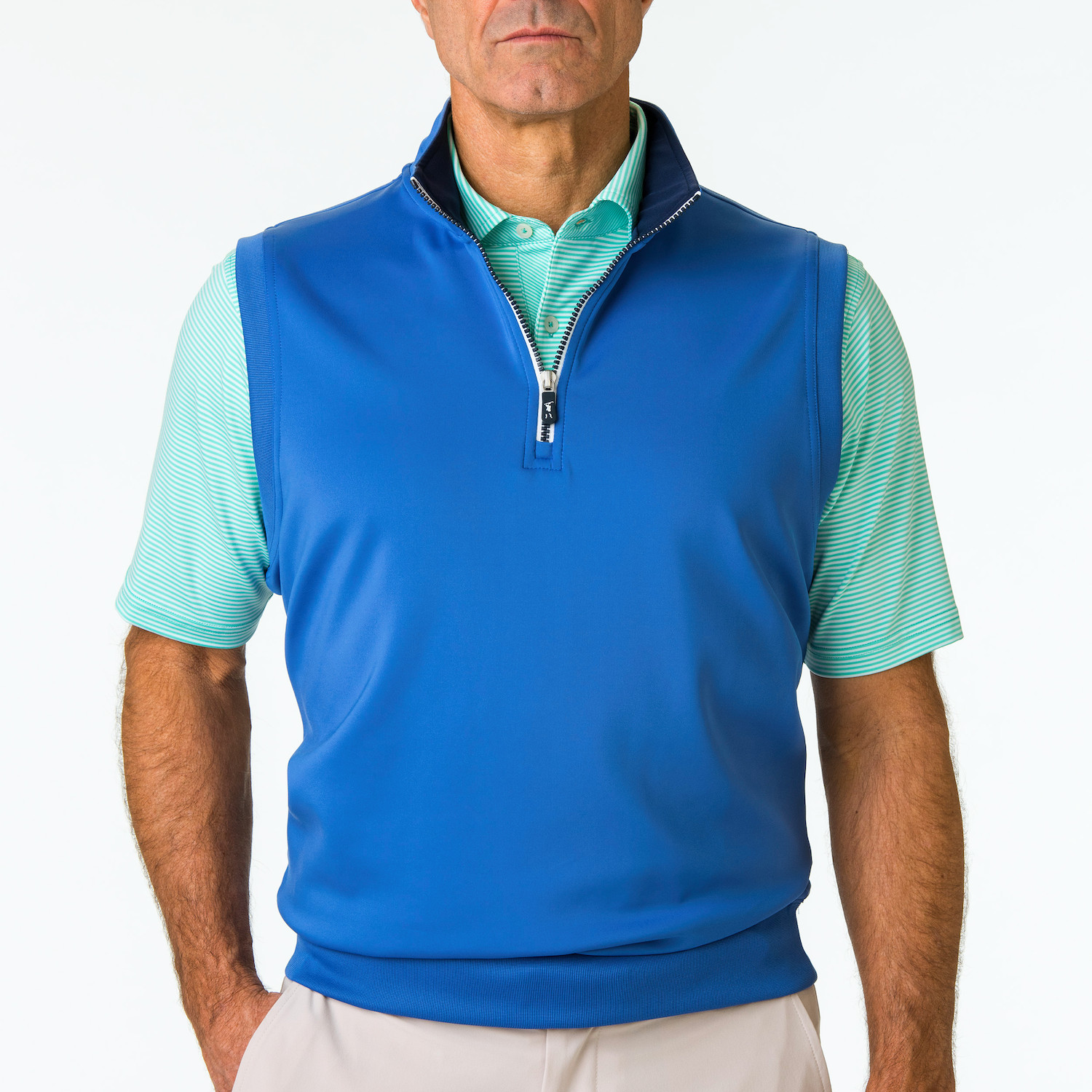 Picture of Fairway & Greene Men's Caves Tech Quarter-Zip Vest