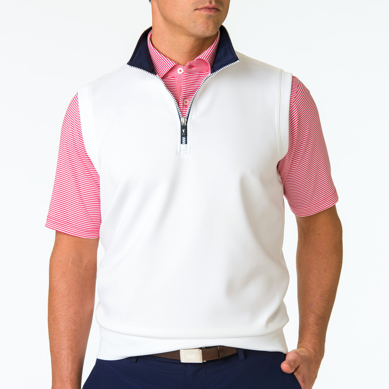 Picture of Fairway & Greene Men's Caves Tech Quarter-Zip Vest