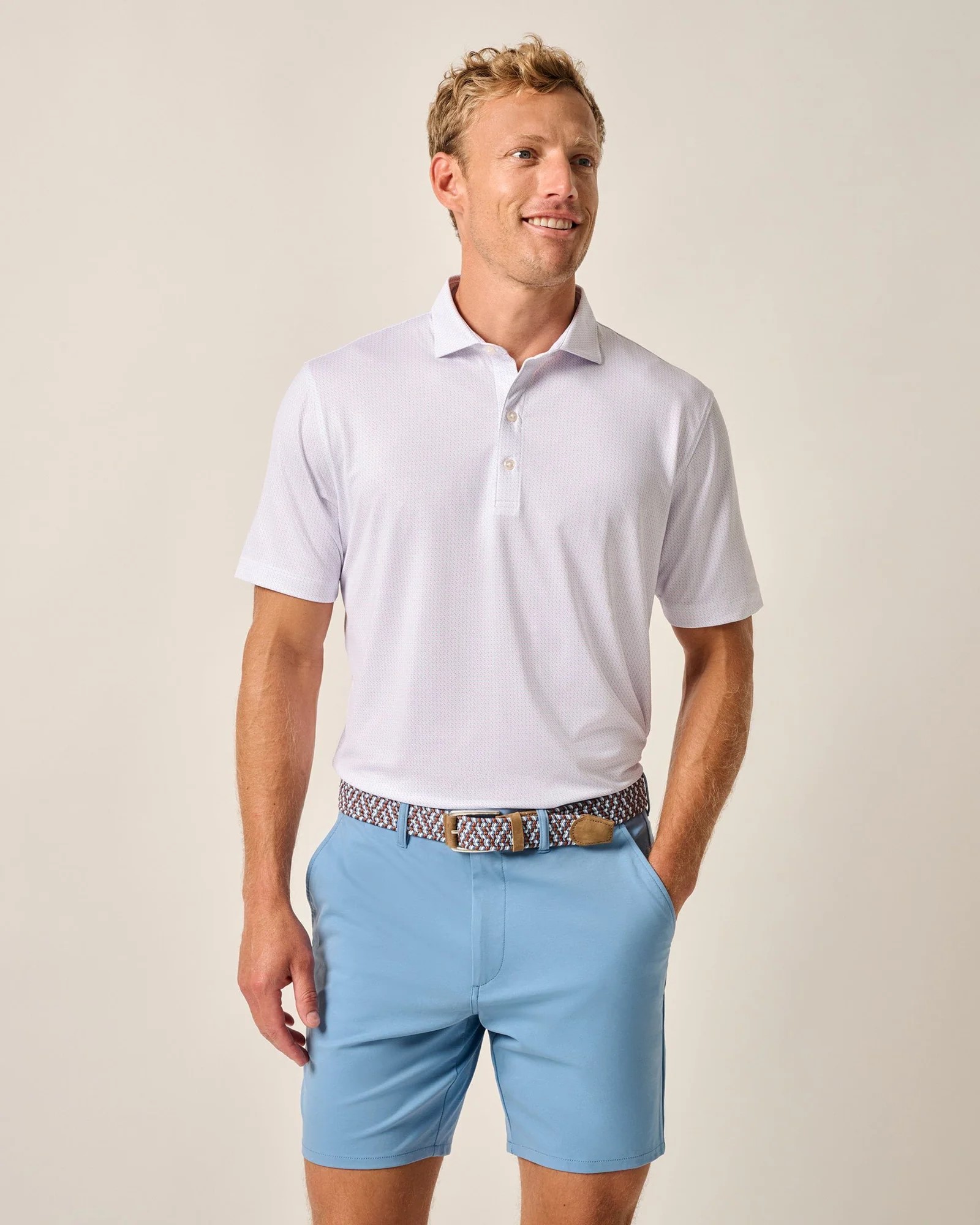 Picture of Johnnie-O Men's Prep-Formance Tee Time Jersey Polo