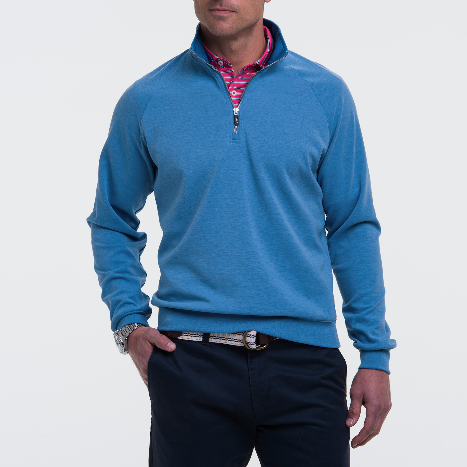 Picture of Fairway & Greene Men's Valley Quarter Zip Pullover Shirt