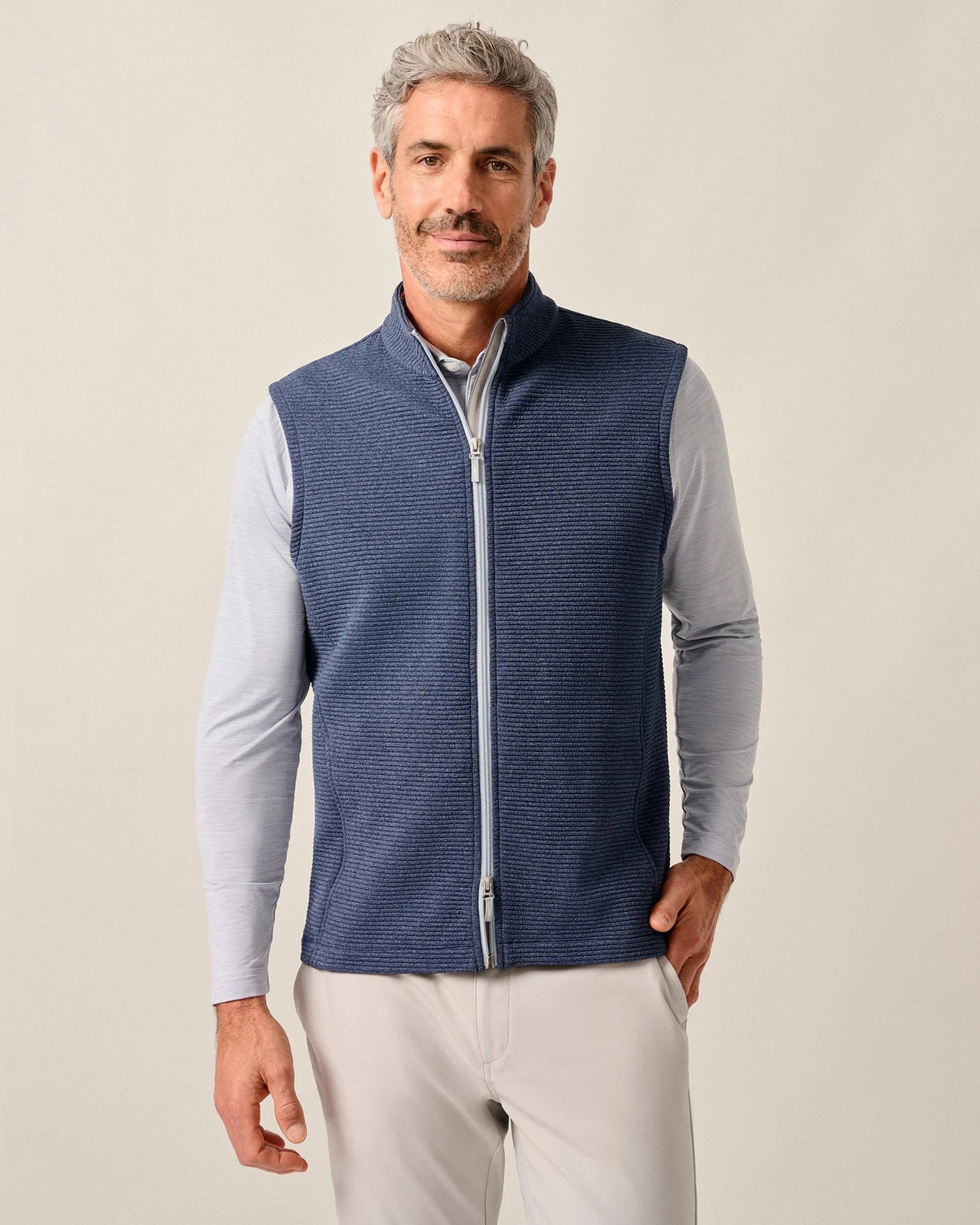 Picture of Johnnie-O Men's Reggie Ribbed Performance Vest