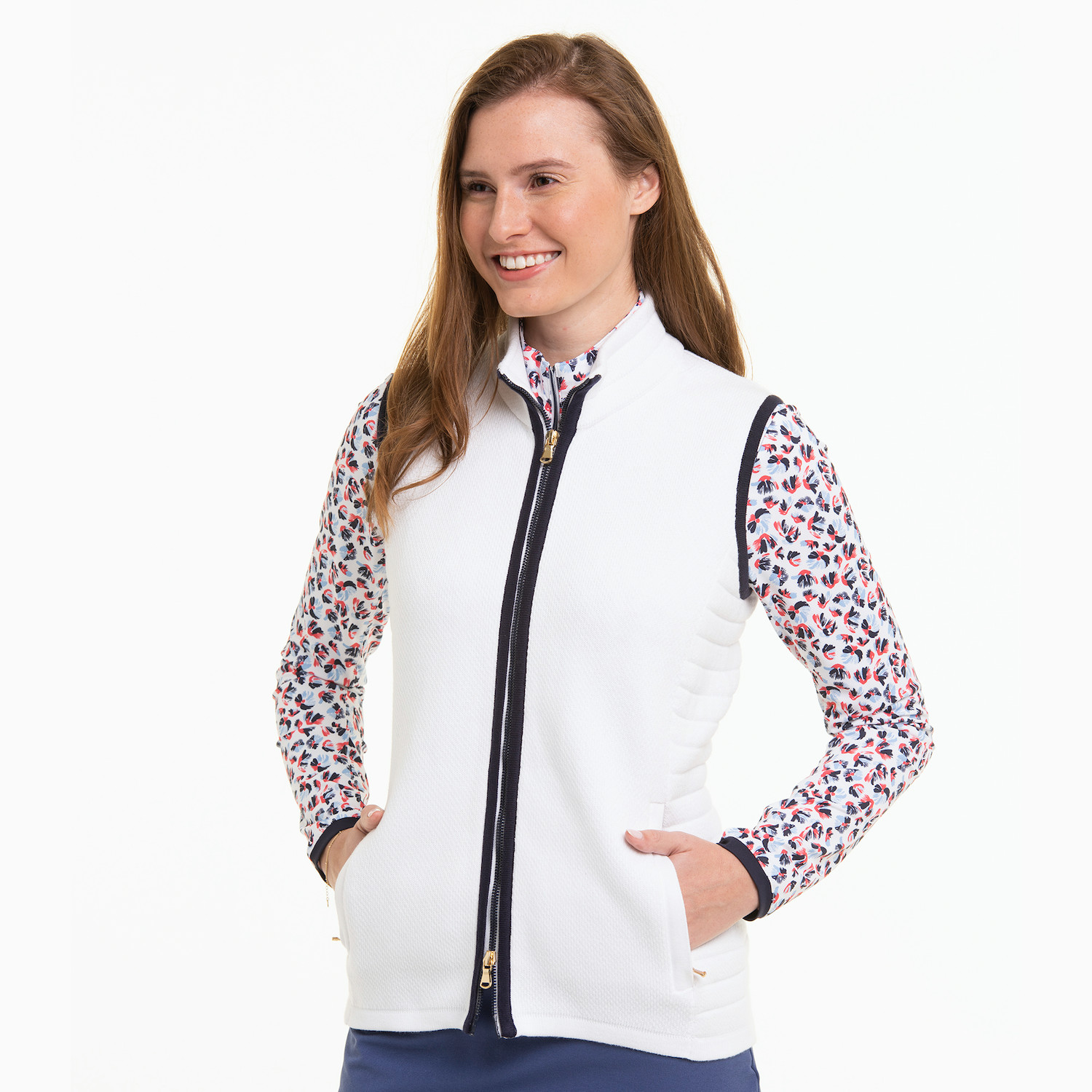 Picture of Fairway & Greene Women's Peyton Full Zip Sweater Vest