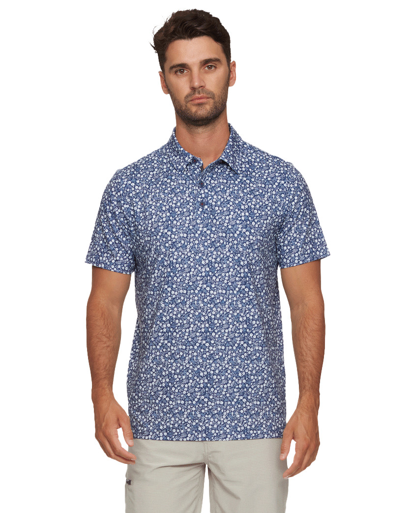 Picture of Flag & Anthem Men's Cobbtown Floral Print Performance Polo