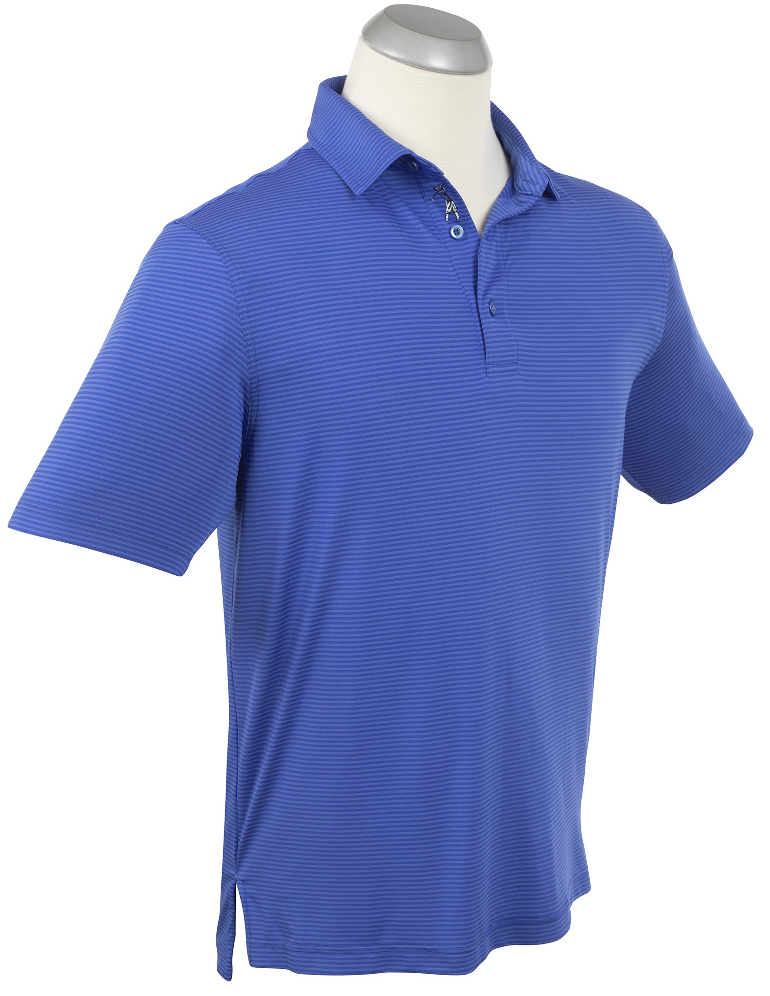 Picture of Bobby Jones Men's Performance Jersey Mini Tonal Feed-Stripe Polo