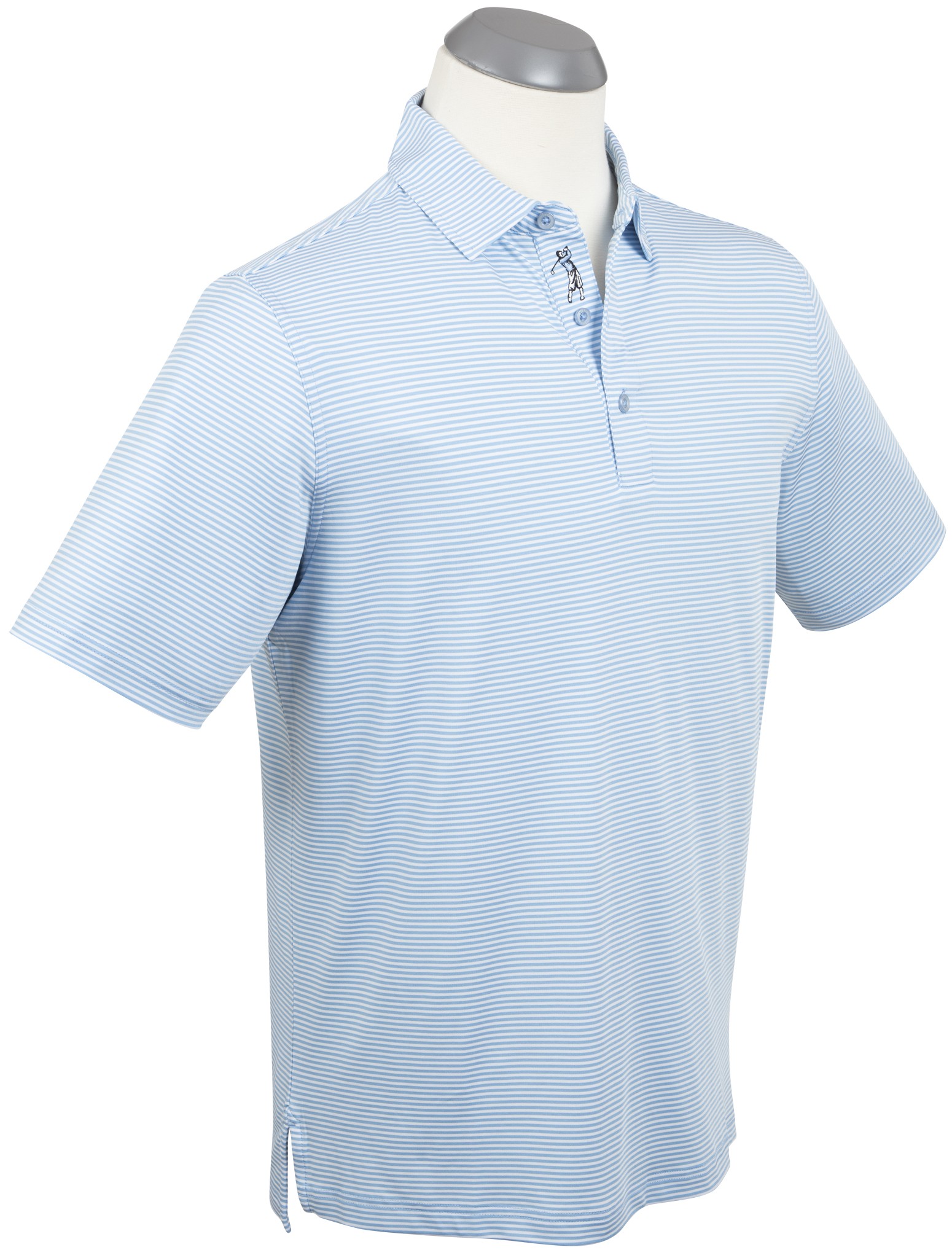 Picture of Bobby Jones Men's Performance Jersey Mini Tonal Feed-Stripe Polo